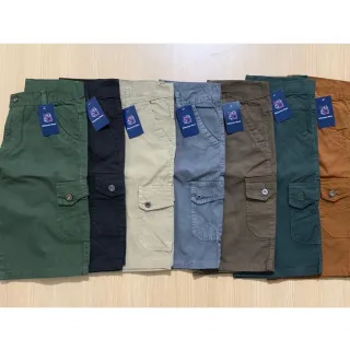 Preço Otimo, Bermudas Masculinas Jeans Cargo Shorts Coloridas 6 Bolsos