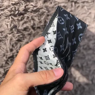 Promoção Relâmpago - Carteiras Masculina Louis Vuitton Porta CNH Porta Cartão - ( CARTEIRA LV ) CAFÉ FLOR