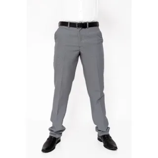 Cinza Claro Calça Social Masculina - Cinza