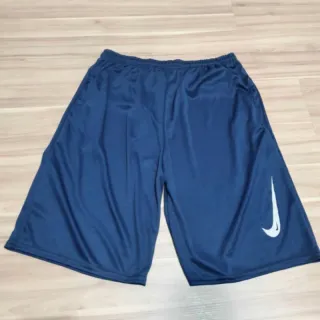 Short Esportivo Treino Poliéster Dri Fit Bermuda Masculina Academia Calção Futebol - Branco