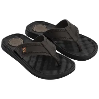 Confortável Chinelo Masculino Cartago Egeu ll com Massageador - Cinza/Preto