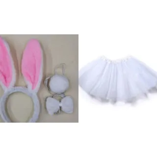 Saia de Tule + Kit Coelho para Adultos - kit 40cm