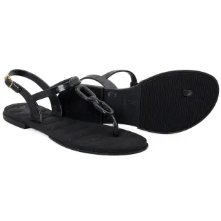 Verão feminina rasteirinha corrente injetada kit 3 pares ref 700 - PRETO/NUDE/BEGE