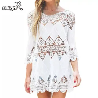 Bata Indiana Primavera Verão Feminina - Saída de Praia Boho - Azul-celeste