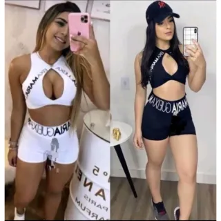 Top e Short Conjunto Feminino Maria G3