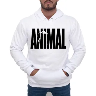 Blusa de Moletom Canguru Animal Pak para Academia e Musculação - Cinza
