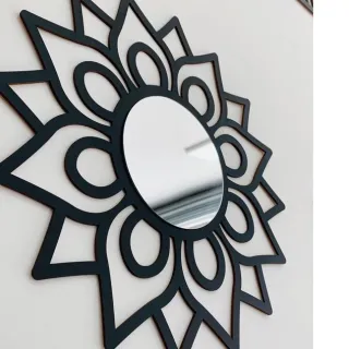 Decoração Moderna Espelho Mandala Florada Decorativo 40x40/35x35/29x29 - Florada 35x35cm