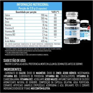 Body Nutry Kit Testo-Gh + Testo-Gh DILATED - 2x Pote com 120 Cápsulas - 120 Cápsulas Cada