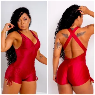 Regulador lateral com bojo macaquinho poliamida para academia - Preto/rosa suplex poliamida