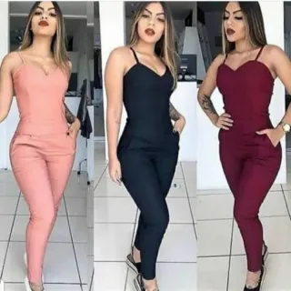 Macaquito Feminino Pantacourt Jogger Acinturado - Tendência Réveillon - Rose