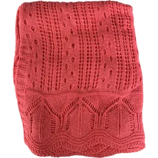 Moda Tricot Verao Fenda Acinturada Praia Curta - Pink