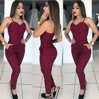 Macaquito Feminino Pantacourt Jogger Acinturado - Tendência Réveillon - Rose