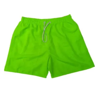 Moda Praia Masculino Shorts Plus Size Liso Tactel Roupas Neon - Azul Bebê