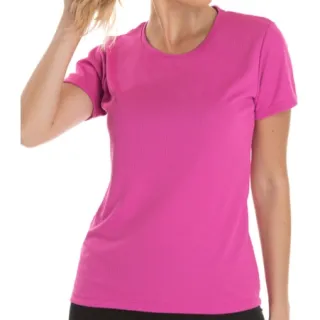 Camiseta Feminina Viscolycra Premium Manga Curta - Alta Qualidade - Azul Claro