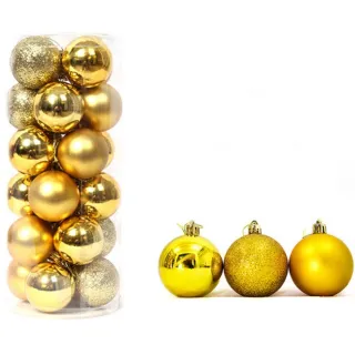 Conjunto de Ornamentos para Festa em Casa - 42pcs Bolas Grandes de Natal Multicor - E2#24PCS 6CM