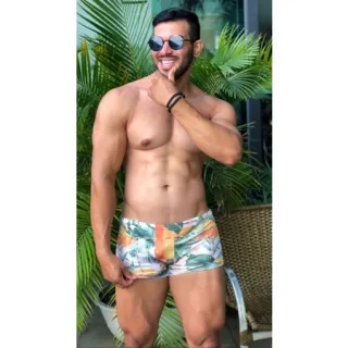 Sunga Box Masculina Luxo Forrada - Kit com 3 Unidades - Kit 3 sungas box.