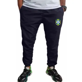 Calça Jogger Tactel Brasil: Leve, Esporte e Estilosa! - Azul Marinho