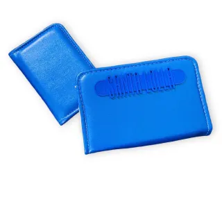 Carteira Feminina em couro com zíper, porta cartões e documentos - cores variadas - KIT SL VERD TIFFANY