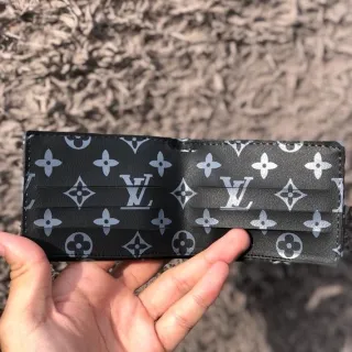 Promoção Relâmpago - Carteiras Masculina Louis Vuitton Porta CNH Porta Cartão - ( CARTEIRA LV ) CAFÉ FLOR