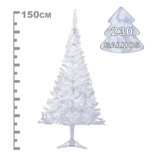 Pinheiro Nevada Branco Natal Árvore 180cm - Vários Tamanhos e Cores - 150cm NV