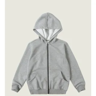 Blusa Flanelada de Frio Unissex com Capuz e Zíper, Moleton Quentinho! - Azul Marinho