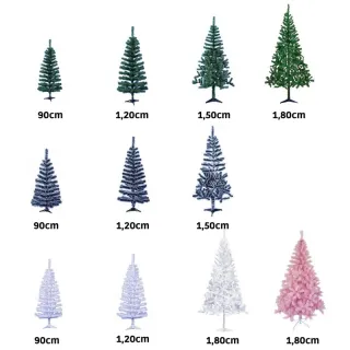 Pinheiro Nevada Branco Natal Árvore 180cm - Vários Tamanhos e Cores