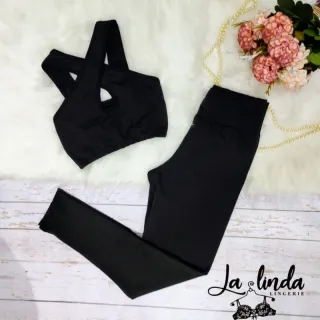 Calça + Top Fitness SUPLEX Conjunto 3em1 - ESTAMPADO *02
