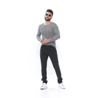 Calça Masculina Slim Fit Sarja, Bolso Faca, Cores Variadas - Areia