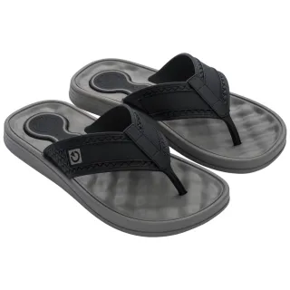 Confortável Chinelo Masculino Cartago Egeu ll com Massageador - Cinza/Preto