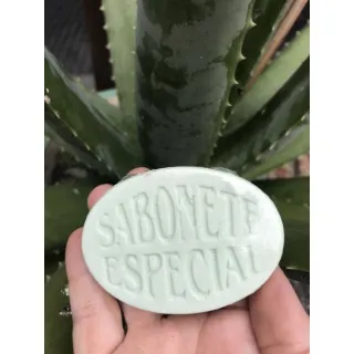 Reduz Acne, Espinhas e Manchas - Sabonete de Babosa (Aloe Vera) - 100g