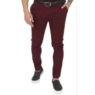 Tendência 2023: Calça Sarja Masculina Slim Fit com Elastano em várias cores - Caramelo
