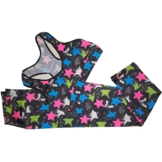 Calça Legging e Top Fitness Feminino - Conjunto Suplex Poliéster - CT 169