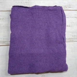 Tricô Manga Curta Blusa C/Elastano - Roxa