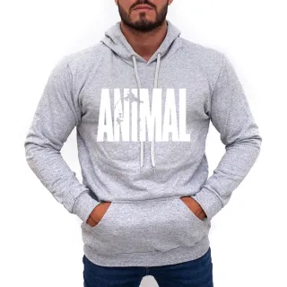 Blusa de Moletom Canguru Animal Pak para Academia e Musculação - Cinza