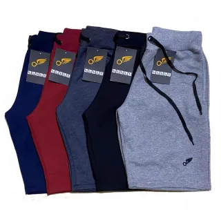 Bermuda Masculina de Moletom com Amarração e Elástico - Academia