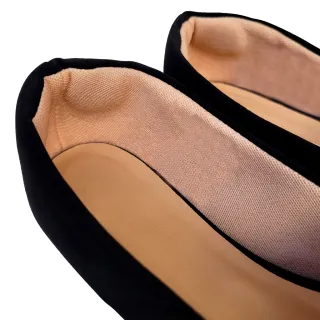 Sandália Feminina Casual Conforto Mocassim Rasteira Preto e Verde - Preto