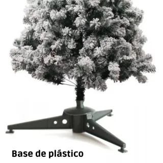 Decoração Natal Arvore Nevada 1,80 Metros Grande - Raryel - 1,80 Metros/ 320 Galhos Nevada
