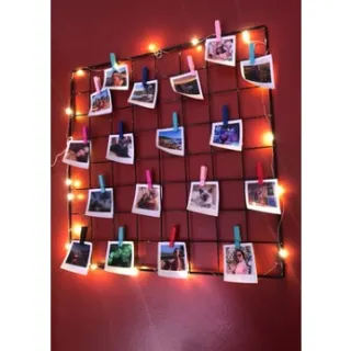 Enfeite de Natal com Tela Aramada Colorida e Mini Prendedores - Memory Board + LED - Somente o LED
