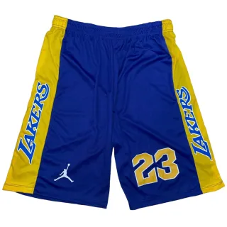 Short de Basquete Melhores Times para Academia Musculação - Lakers Amarelo/Roxo