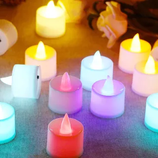 Luz de Chá LED para Festa de Natal - Bateria Incluída - Branco