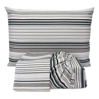 Lençol Queen Microfibra Estampado 03 Peças - Com Lese - Único