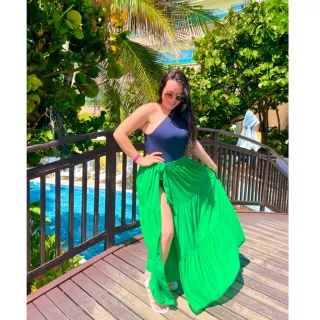 Saia Aberta de Amarrar Marias 3 Praia Saida - Branco