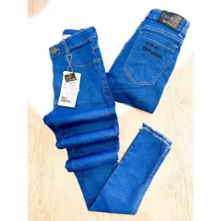 Cintura alta Sal e Pimenta jeans calça - Forma PEQUENA/ corte/ B 0337