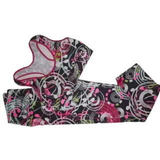 Calça Legging e Top Fitness Feminino - Conjunto Suplex Poliéster - CT 169