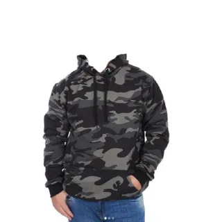 Blusa Canguru Masculina Básica Liso com Capuz e Bolsos - Azul Royal