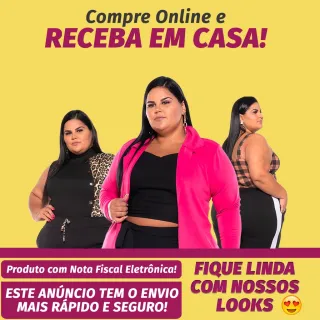 Envio Imediato Saia Feminino Plus Size Curto com Fenda na Lateral - Verde Militar