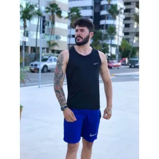 Camiseta Fitness Masculina Esportiva - Preto