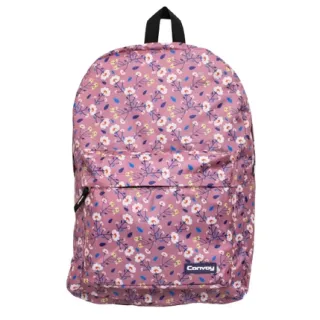 Envio Já! Mochila Universitária Casual Impermeável - Estampas Diversas - Flores Azul Claro
