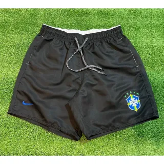 Short Copa do Mundo Tactel Bordado Seleção Brasileira Neymar - Verde Neon (liso)