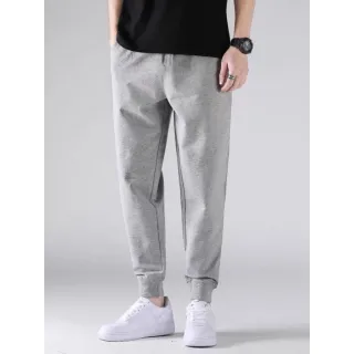 Oferta Flanelada Treino Casual Masculino Kit 3 Calça Moletom Jogger Unissex Academia - Cinza/Cinza/Cinza
